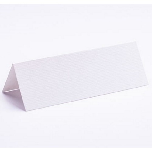 Bordkort Tekstureret - Hvid