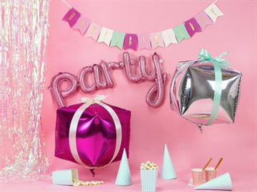 "Party" Folie Ballon Rosa 