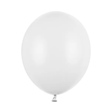 Balloner Pastel Pure White, 30 cm, 50 stk